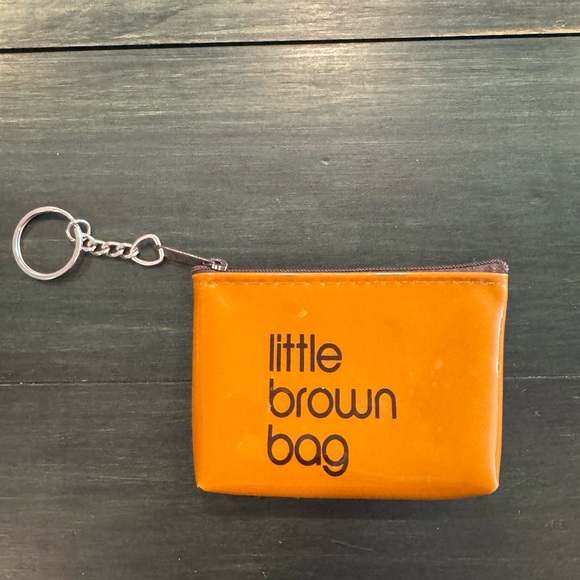 Bloomingdale’s Little Brown Bag Keychain Coin Purse - Picture 2 of 5